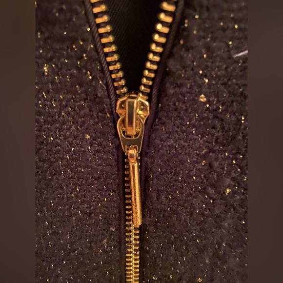 Esprit Tweed Boucle Blazer black with gold metallic thread XS - Picture 8 of 13